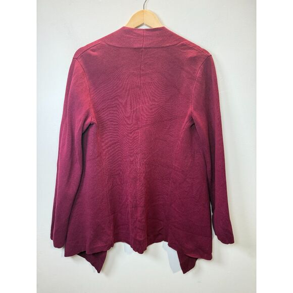 Eileen Fisher Open Knit Cardigan RedWomen’s Medium Lightweight Layering - Picture 2 of 5